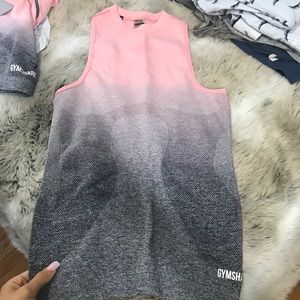 Gym shark ombré tank